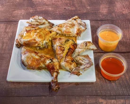 Grilled Chicken with Butter, Lemon, and Spicy Sauce